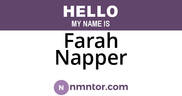 Farah Napper