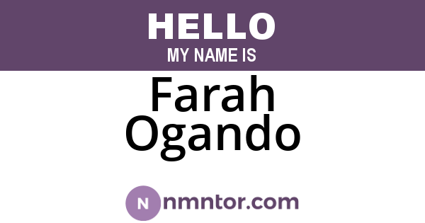 Farah Ogando