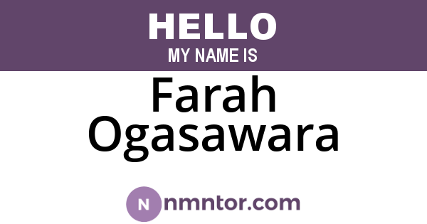 Farah Ogasawara