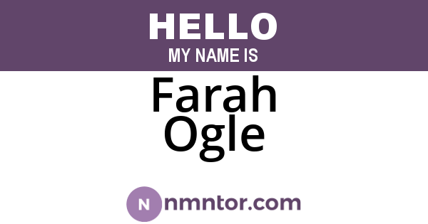 Farah Ogle