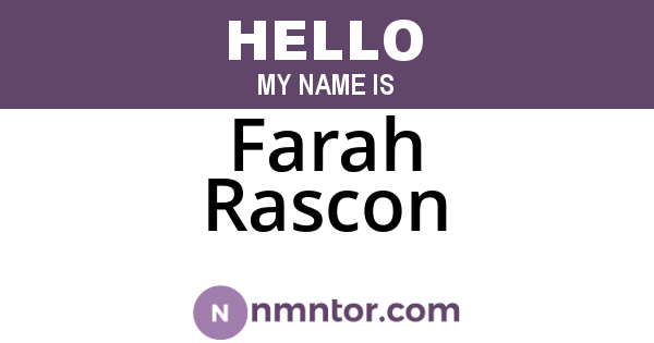 Farah Rascon