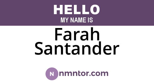 Farah Santander