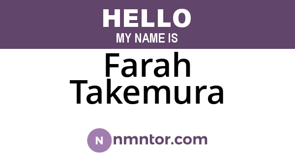 Farah Takemura