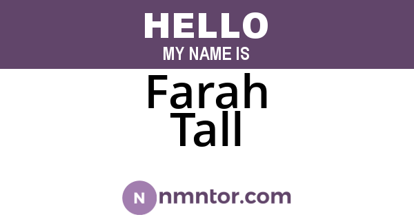 Farah Tall