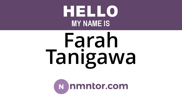 Farah Tanigawa