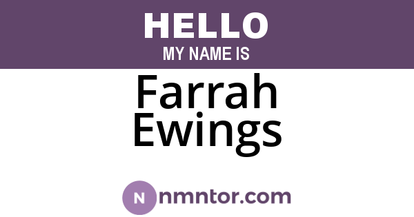 Farrah Ewings