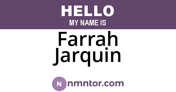 Farrah Jarquin