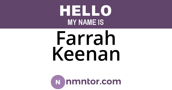 Farrah Keenan