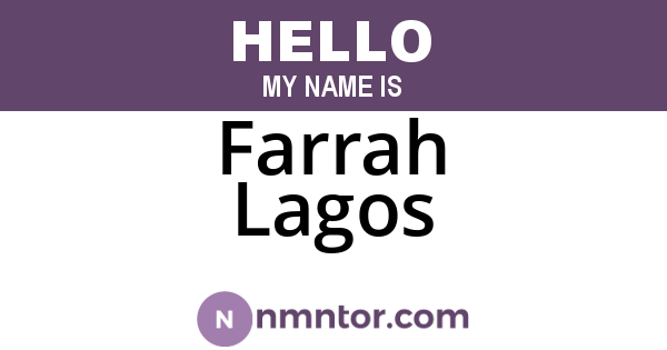 Farrah Lagos