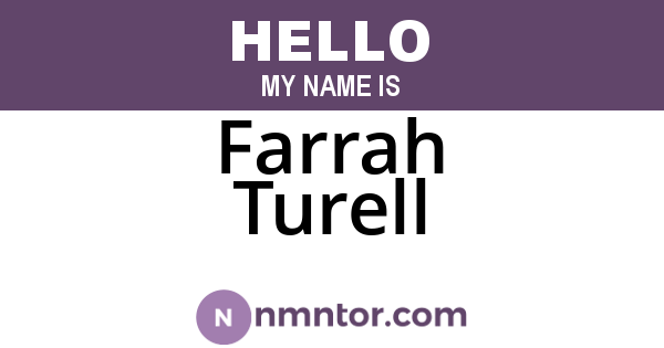 Farrah Turell