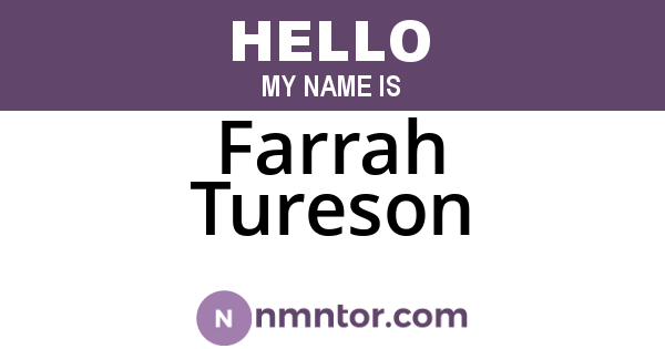 Farrah Tureson