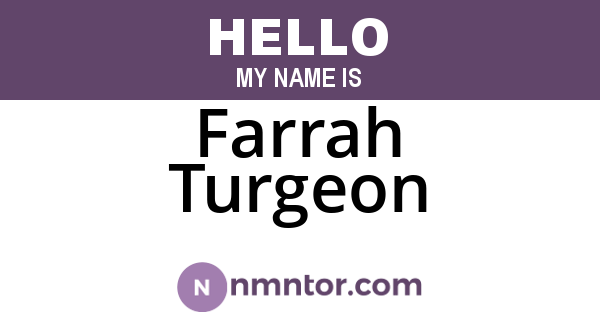 Farrah Turgeon
