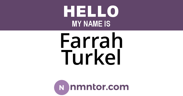 Farrah Turkel