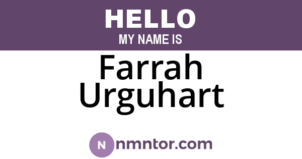 Farrah Urguhart
