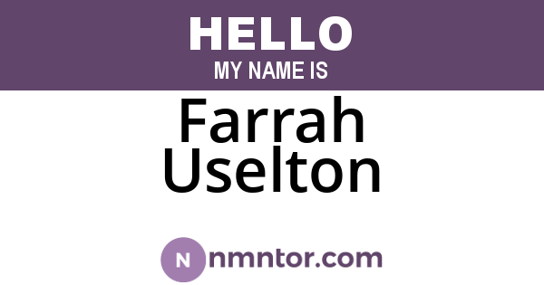 Farrah Uselton