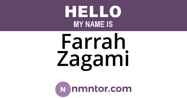Farrah Zagami