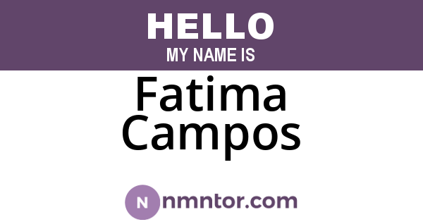 Fatima Campos