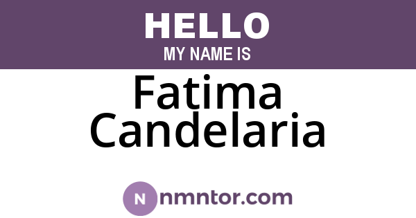 Fatima Candelaria