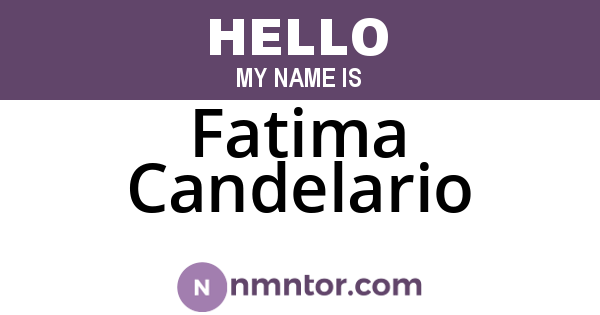 Fatima Candelario