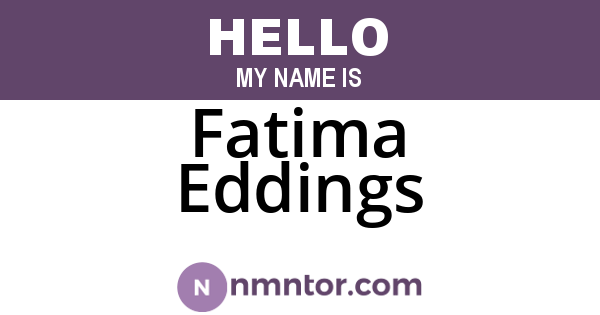 Fatima Eddings