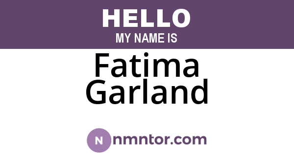 Fatima Garland