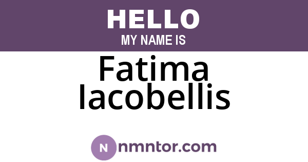 Fatima Iacobellis