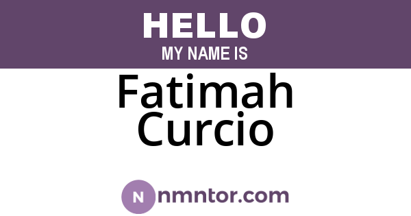 Fatimah Curcio