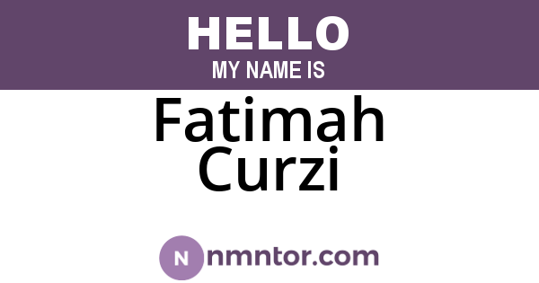 Fatimah Curzi