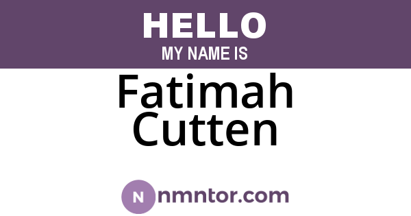 Fatimah Cutten