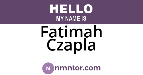 Fatimah Czapla