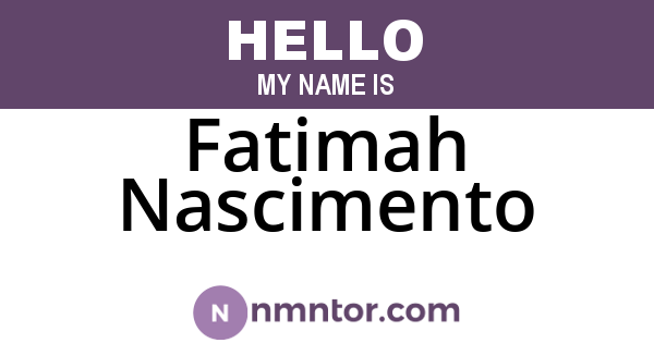 Fatimah Nascimento