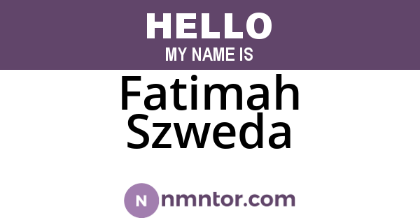 Fatimah Szweda
