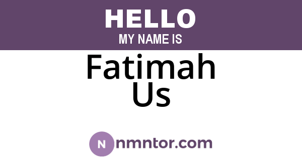 Fatimah Us