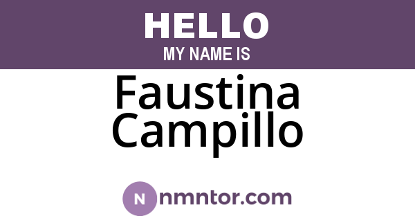 Faustina Campillo