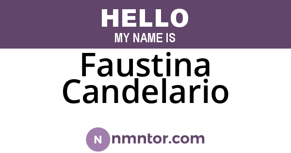 Faustina Candelario