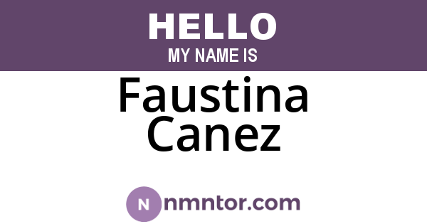 Faustina Canez