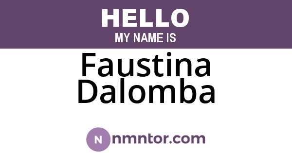 Faustina Dalomba