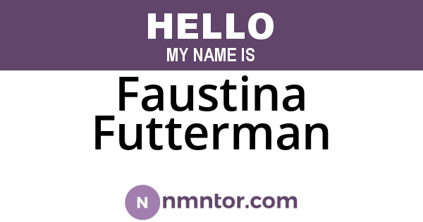 Faustina Futterman