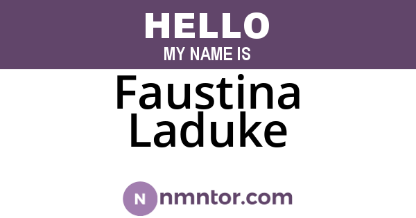 Faustina Laduke