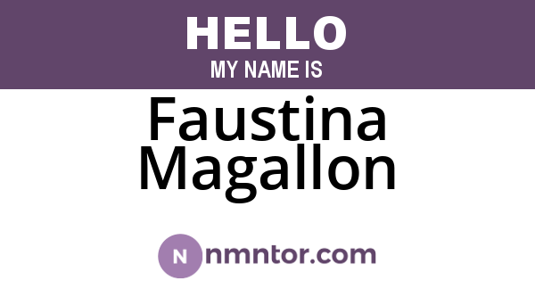 Faustina Magallon