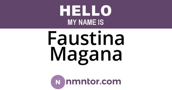 Faustina Magana