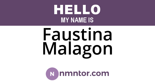 Faustina Malagon