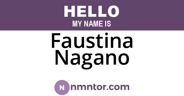 Faustina Nagano