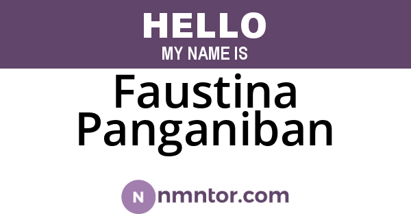 Faustina Panganiban