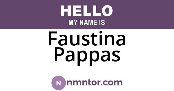 Faustina Pappas