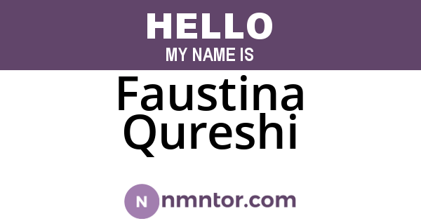 Faustina Qureshi