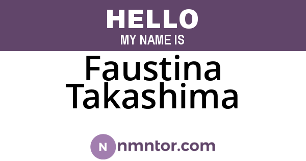 Faustina Takashima