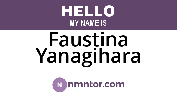 Faustina Yanagihara