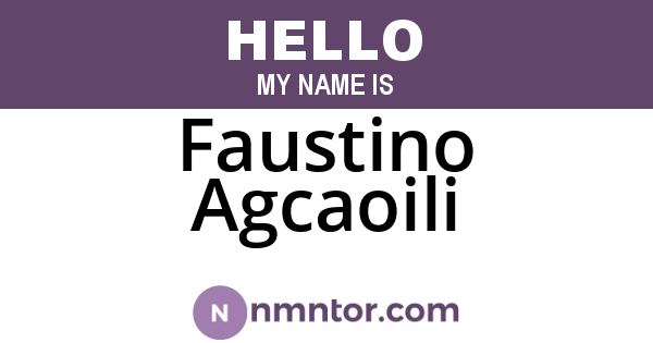 Faustino Agcaoili