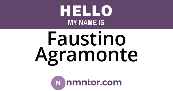 Faustino Agramonte